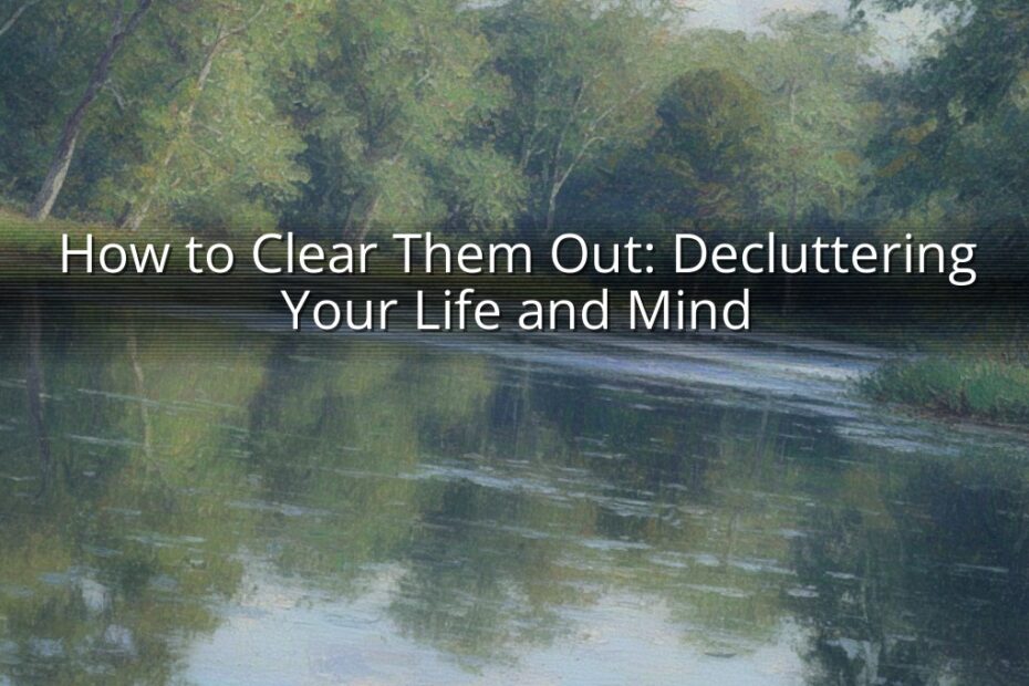 How to Clear Them Out: Decluttering Your Life and Mind