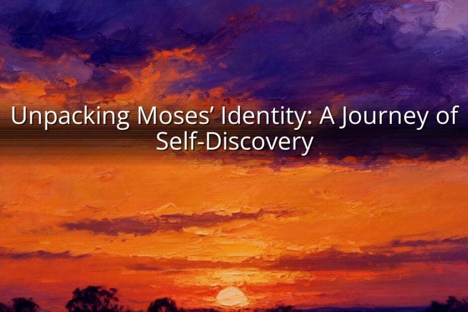 Unpacking Moses’ Identity: A Journey of Self-Discovery