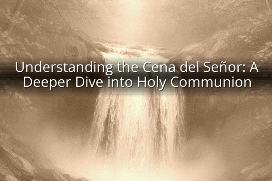 Understanding the Cena del Señor: A Deeper Dive into Holy Communion
