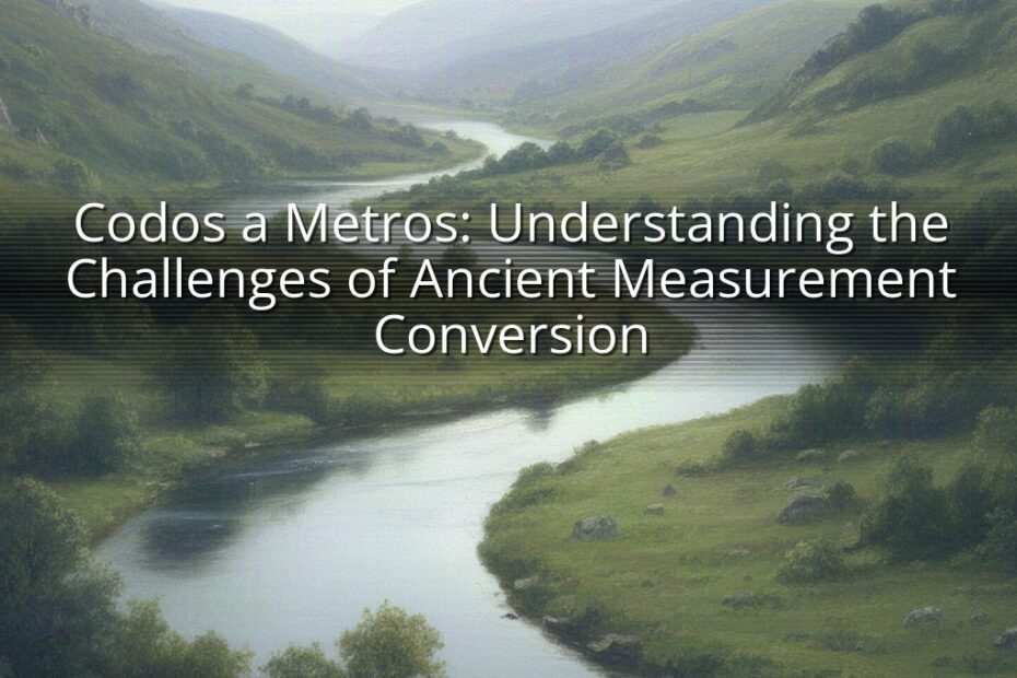 Codos a Metros: Understanding the Challenges of Ancient Measurement Conversion
