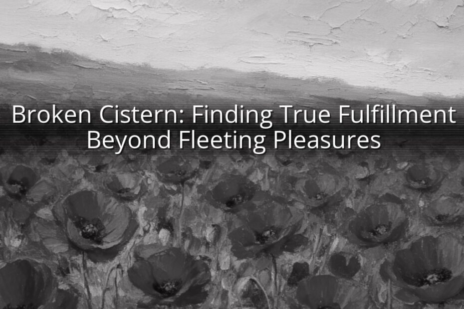 Broken Cistern: Finding True Fulfillment Beyond Fleeting Pleasures