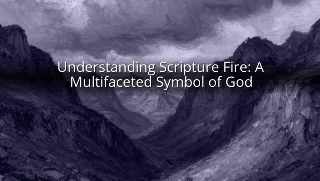Understanding Scripture Fire: A Multifaceted Symbol of God