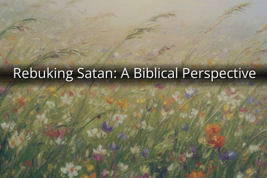 Rebuking Satan: A Biblical Perspective
