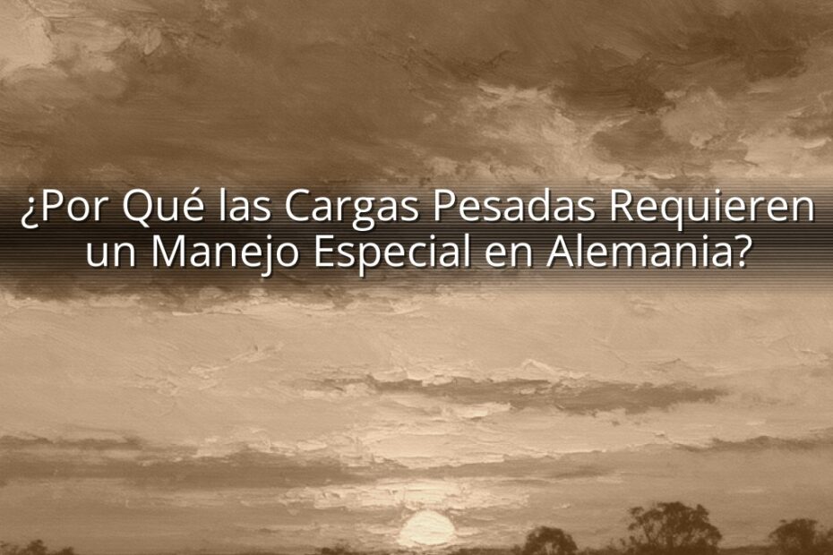 ¿Por Qué las Cargas Pesadas Requieren un Manejo Especial en Alemania?
