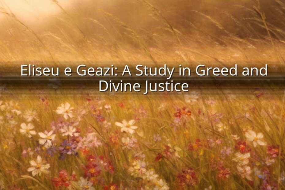 Eliseu e Geazi: A Study in Greed and Divine Justice