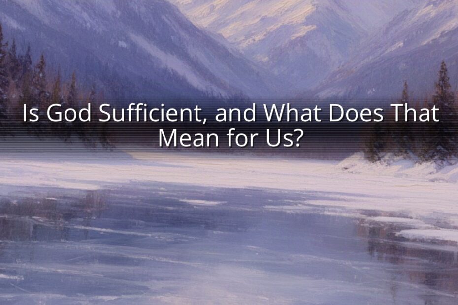 Is God Sufficient, and What Does That Mean for Us?