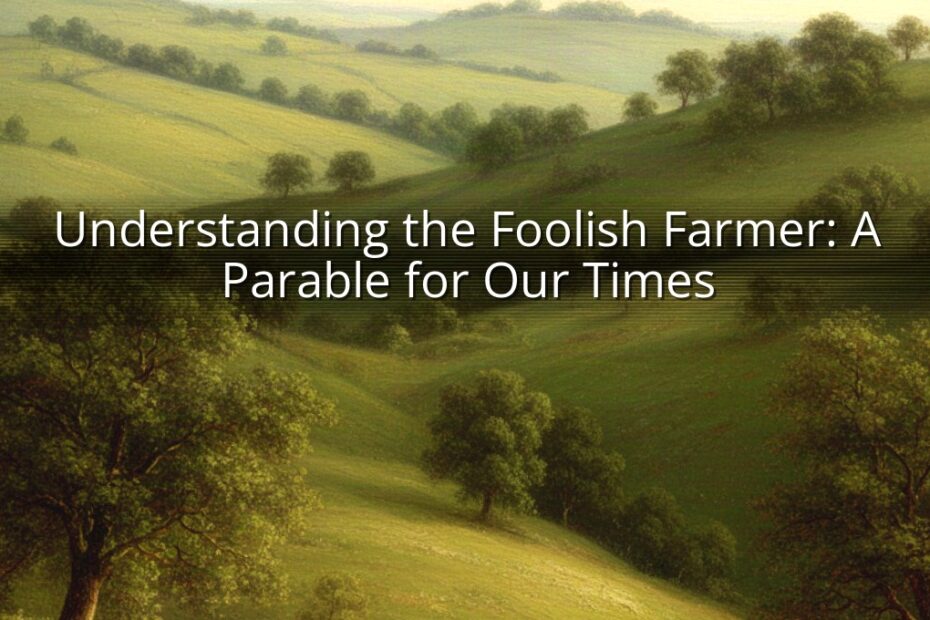 Understanding the Foolish Farmer: A Parable for Our Times