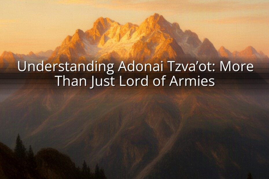 Understanding Adonai Tzva’ot: More Than Just Lord of Armies