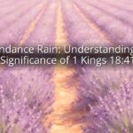 Abundance Rain: Understanding the Significance of 1 Kings 18:41 Abundance Rain: Understanding the Significance of 1 Kings 18:41