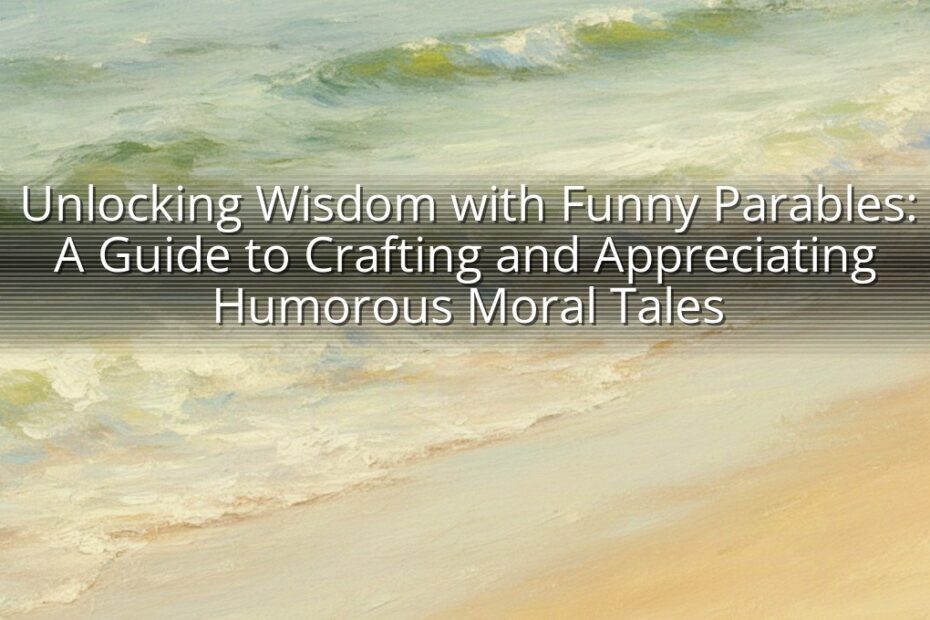 Unlocking Wisdom with Funny Parables: A Guide to Crafting and Appreciating Humorous Moral Tales