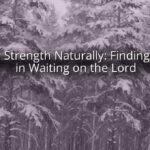 Renew Strength Naturally: Finding Power in Waiting on the Lord