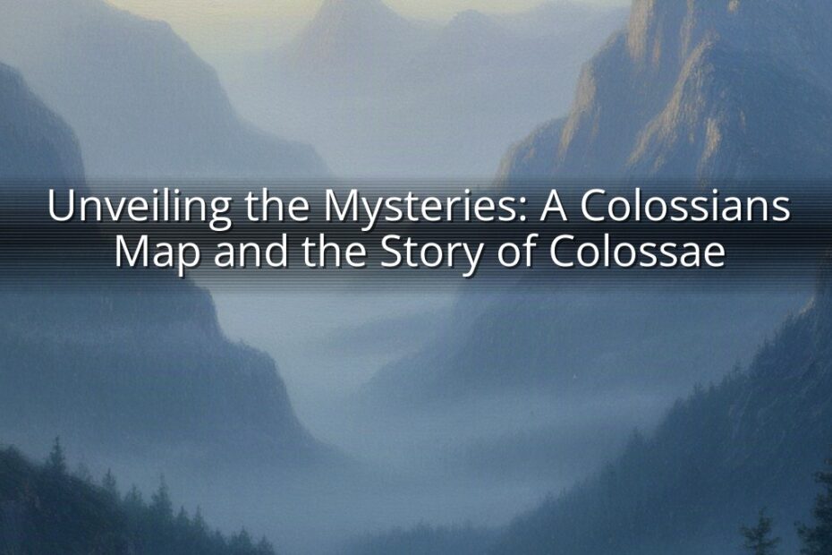 Unveiling the Mysteries: A Colossians Map and the Story of Colossae