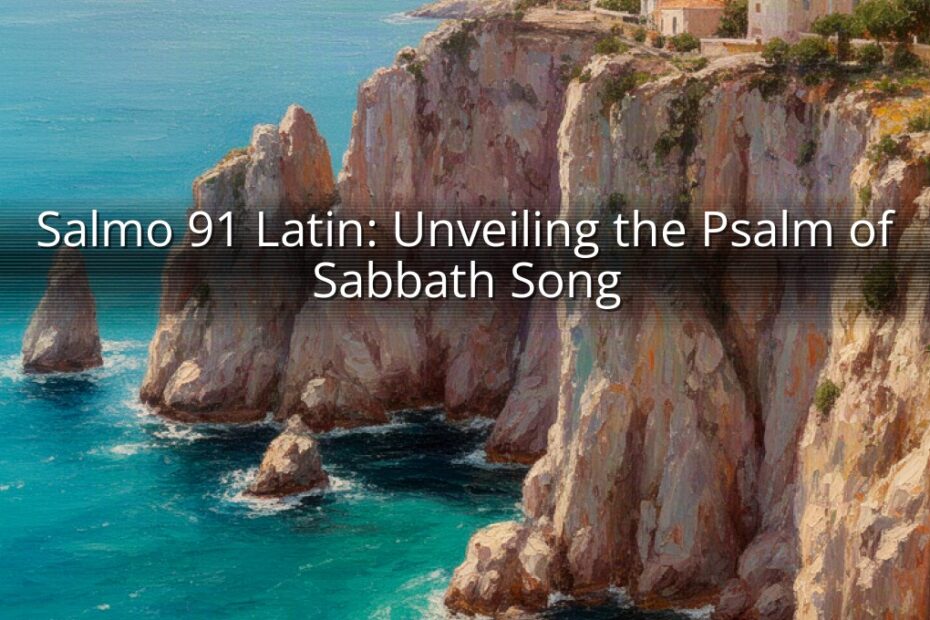 Salmo 91 Latin: Unveiling the Psalm of Sabbath Song