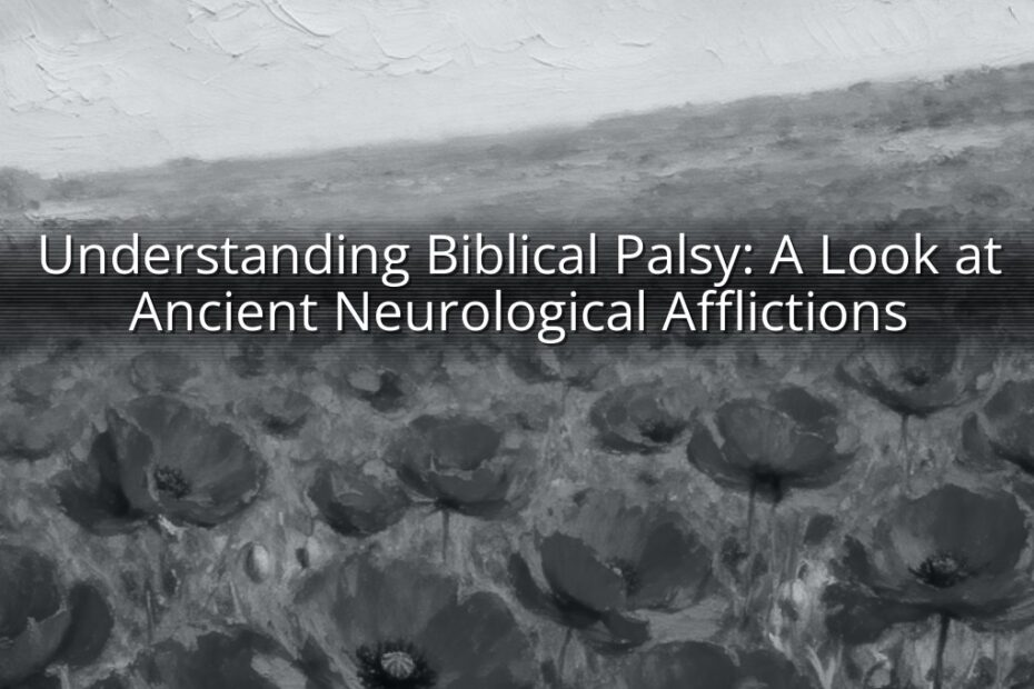 Understanding Biblical Palsy: A Look at Ancient Neurological Afflictions