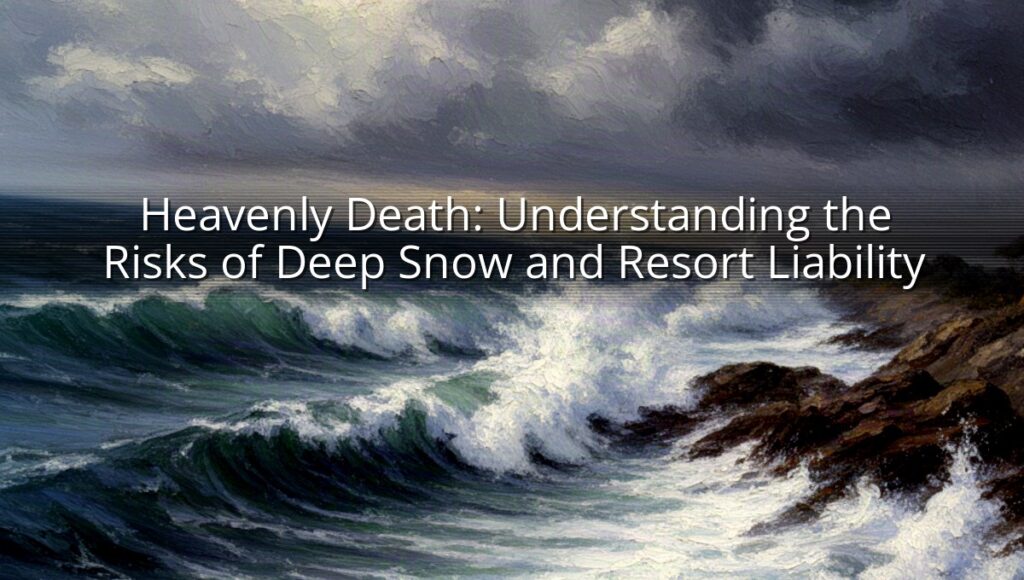 Heavenly Death: Understanding the Risks of Deep Snow and Resort Liability