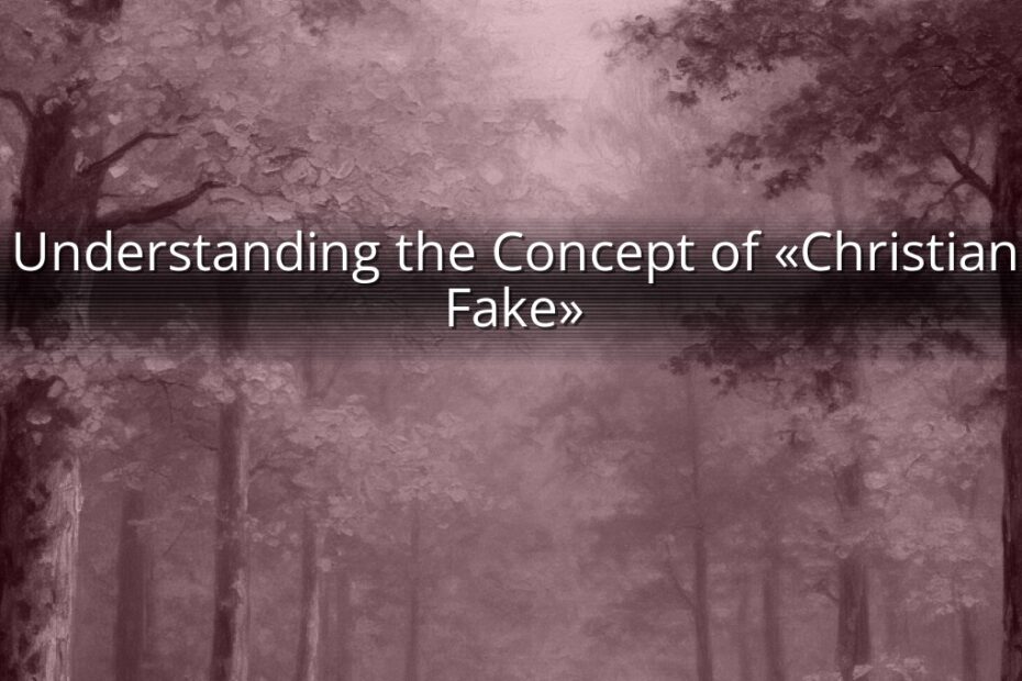 Understanding the Concept of «Christian Fake»