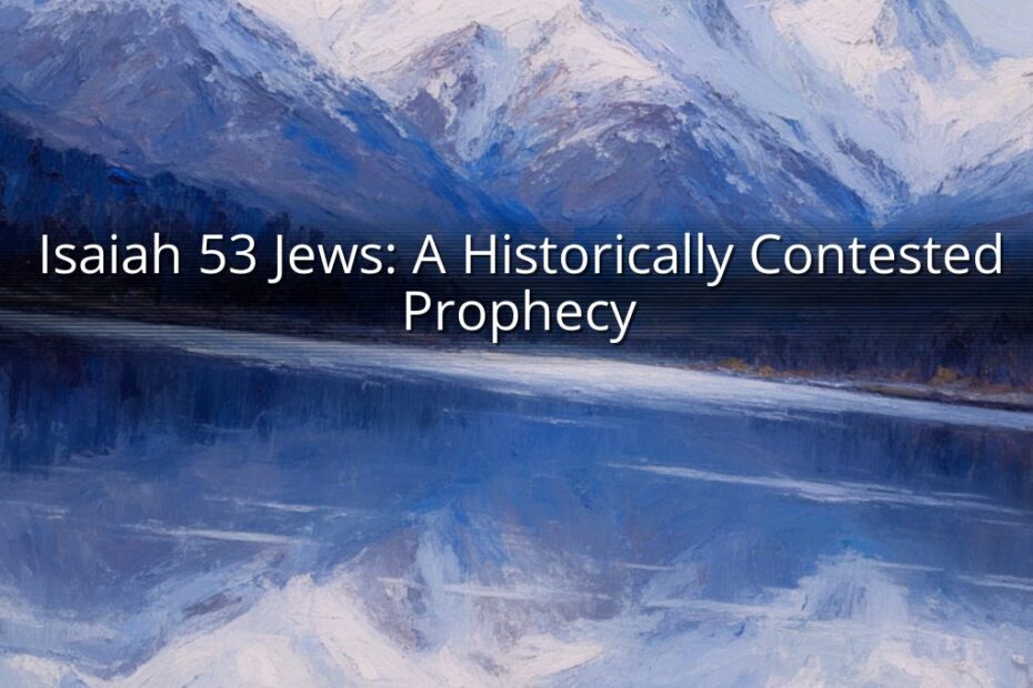 Isaiah 53 Jews: A Historically Contested Prophecy