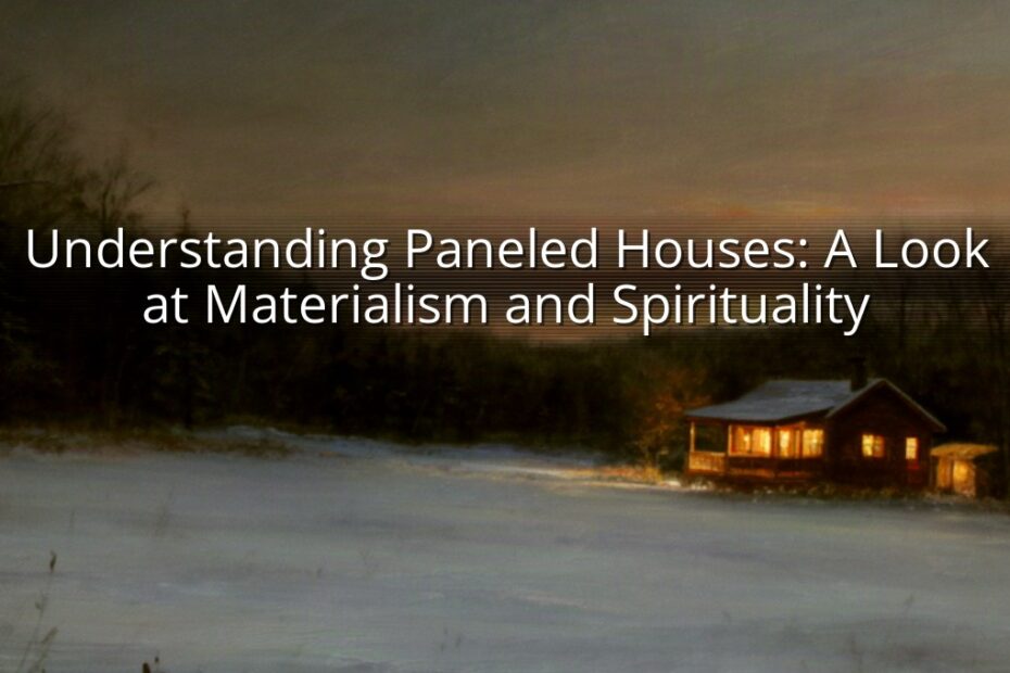 Understanding Paneled Houses: A Look at Materialism and Spirituality