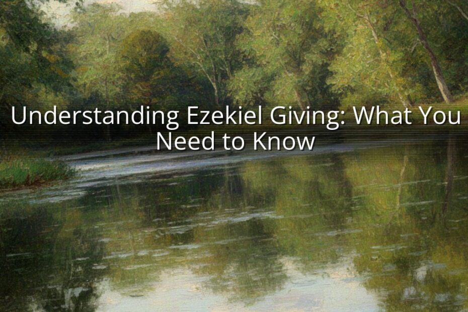 Understanding Ezekiel Giving: What You Need to Know