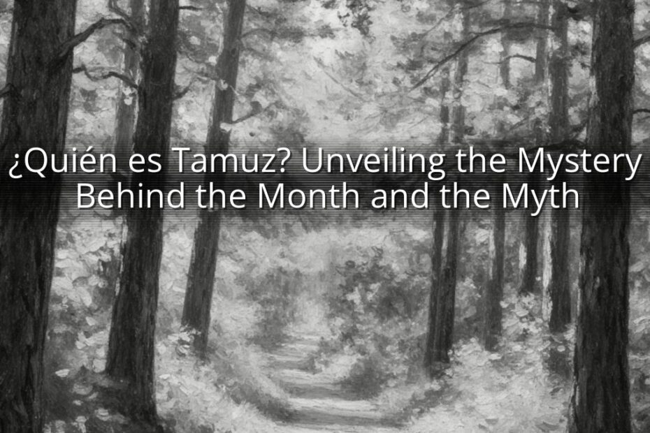¿Quién es Tamuz? Unveiling the Mystery Behind the Month and the Myth