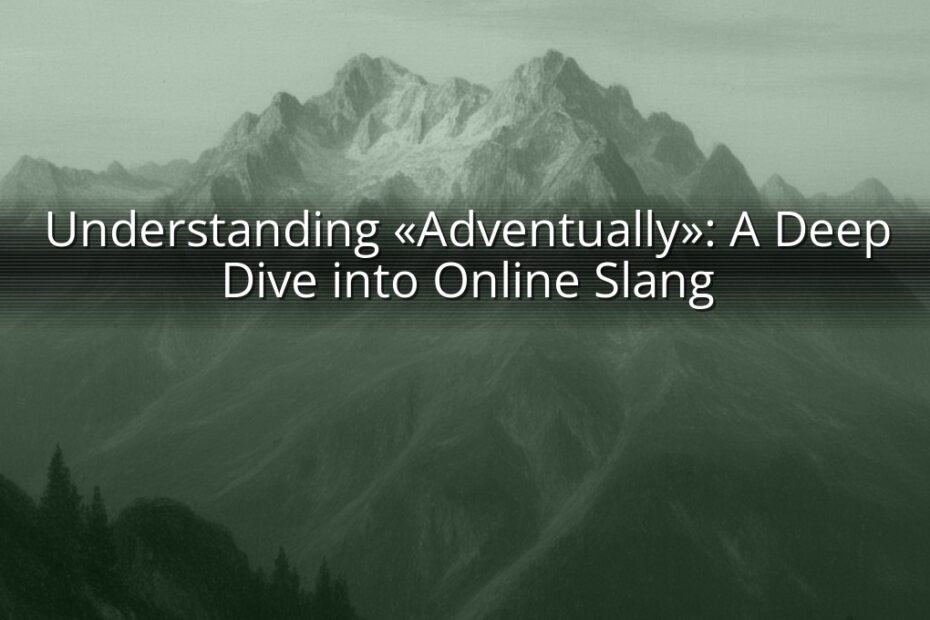 Understanding «Adventually»: A Deep Dive into Online Slang