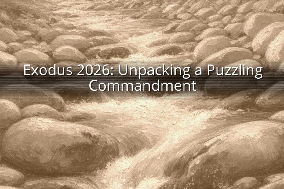 Exodus 2026: Unpacking a Puzzling Commandment