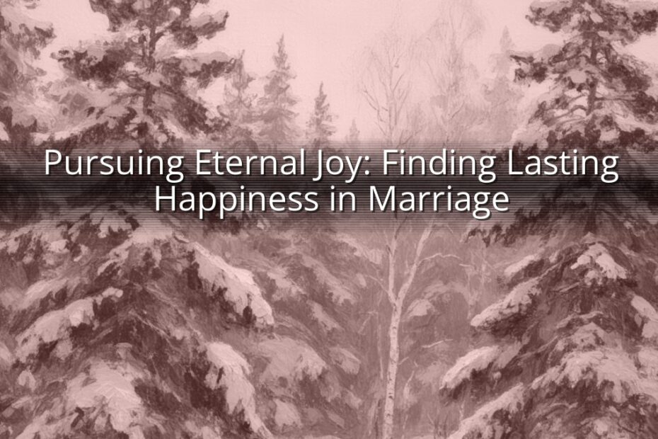 Pursuing Eternal Joy: Finding Lasting Happiness in Marriage