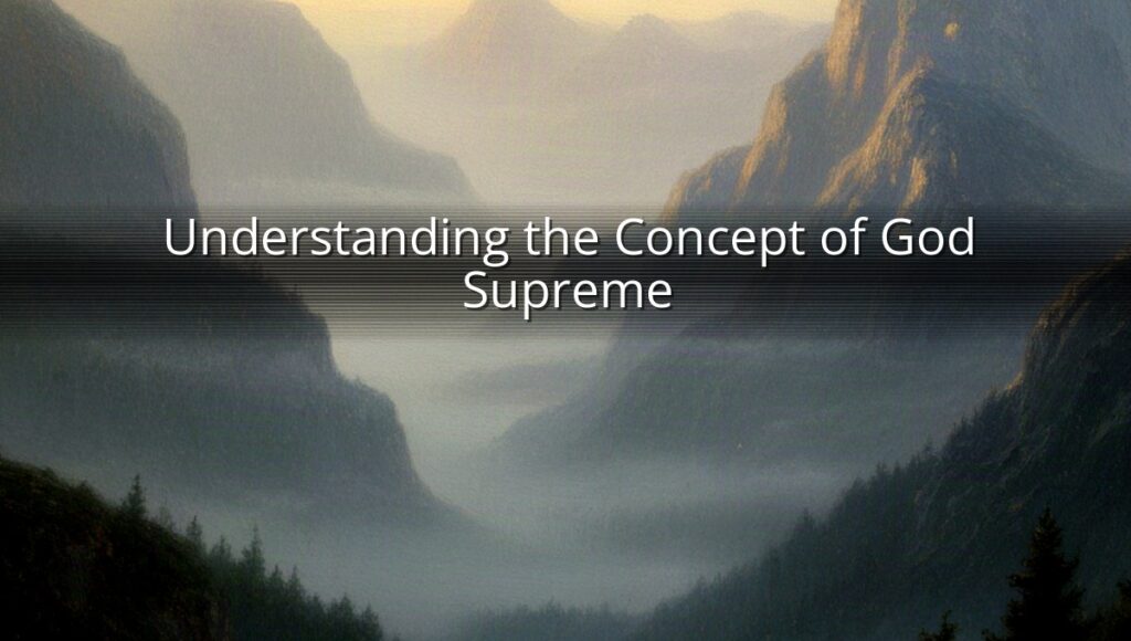 Understanding the Concept of God Supreme