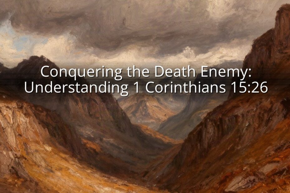 Conquering the Death Enemy: Understanding 1 Corinthians 15:26