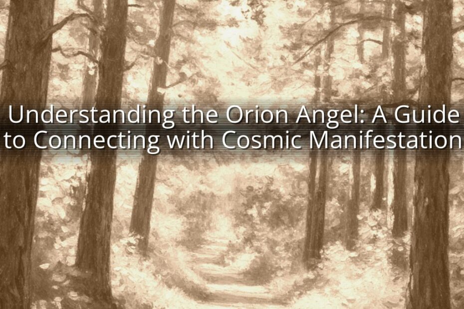 Understanding the Orion Angel: A Guide to Connecting with Cosmic Manifestation