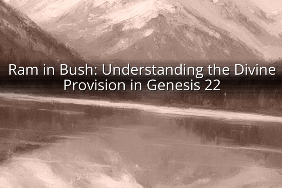 Ram in Bush: Understanding the Divine Provision in Genesis 22