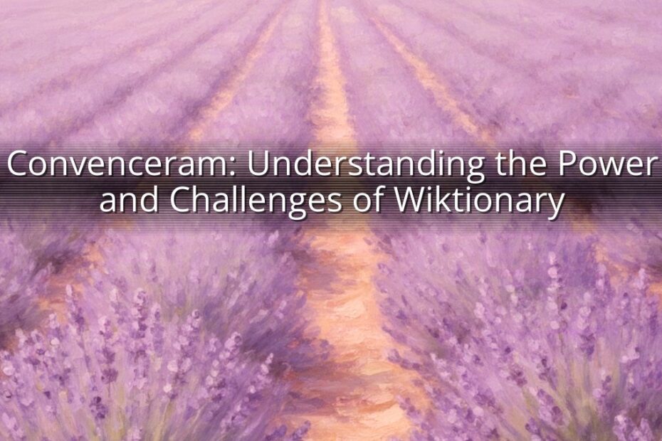 Convenceram: Understanding the Power and Challenges of Wiktionary