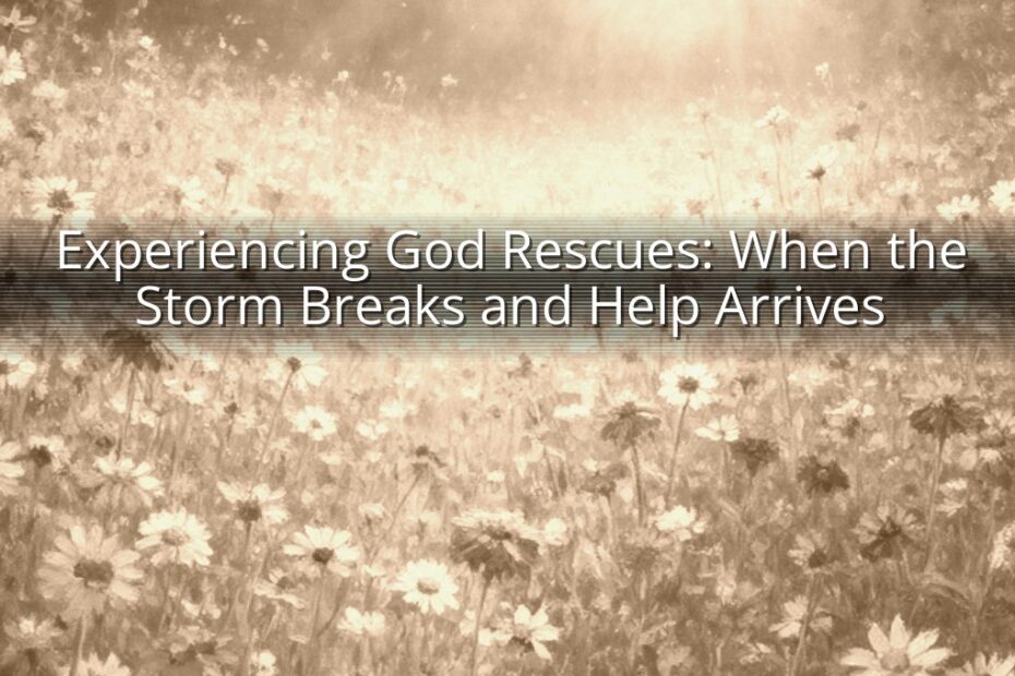 Experiencing God Rescues: When the Storm Breaks and Help Arrives