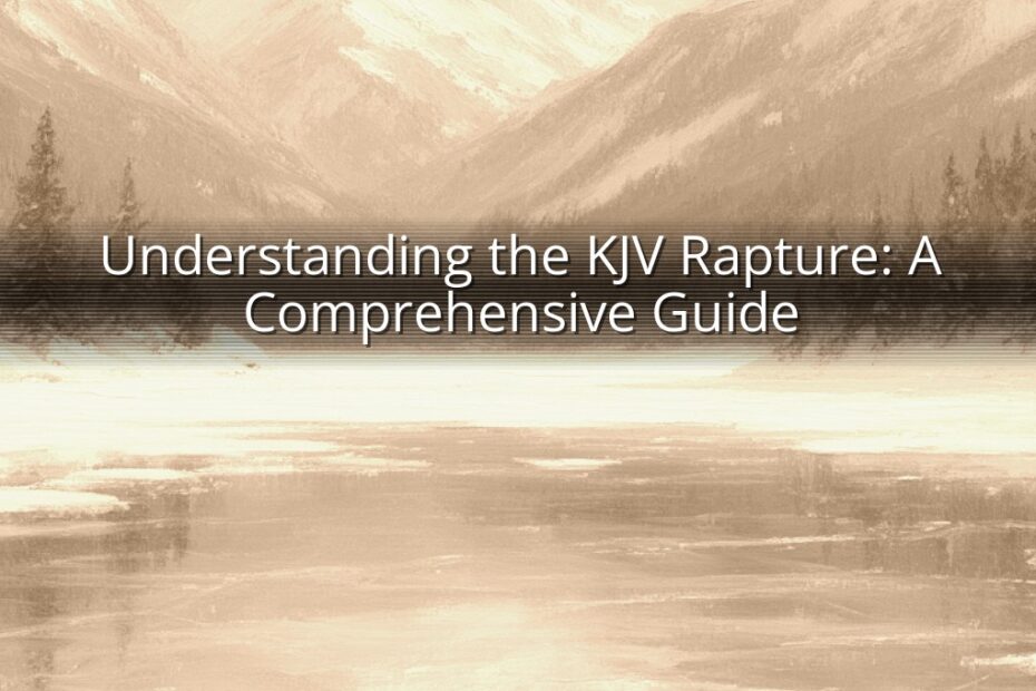 Understanding the KJV Rapture: A Comprehensive Guide