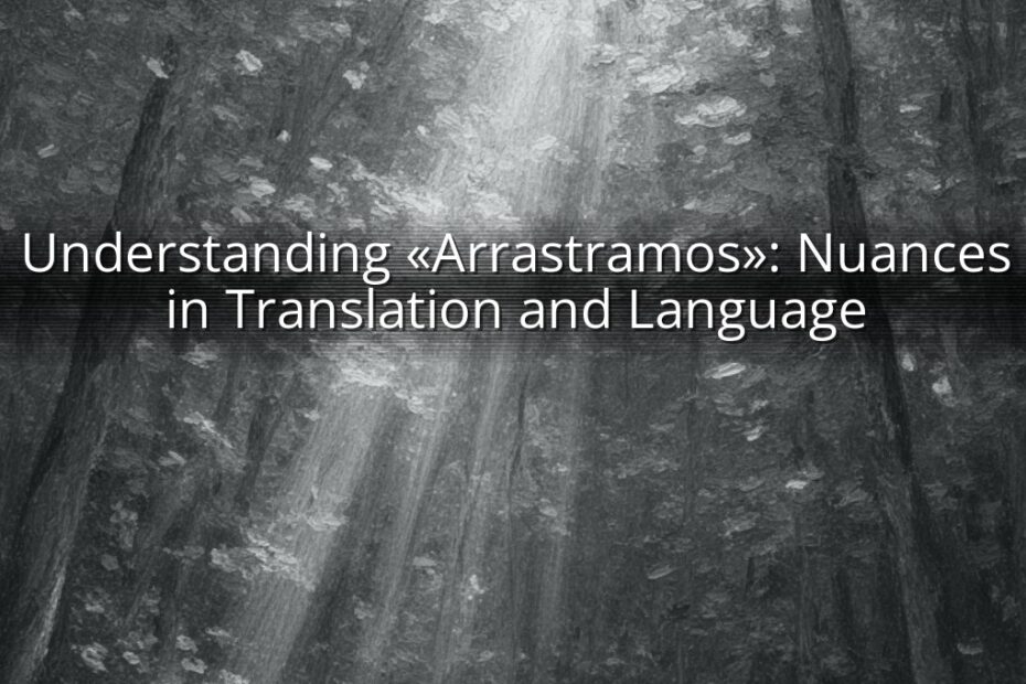 Understanding «Arrastramos»: Nuances in Translation and Language