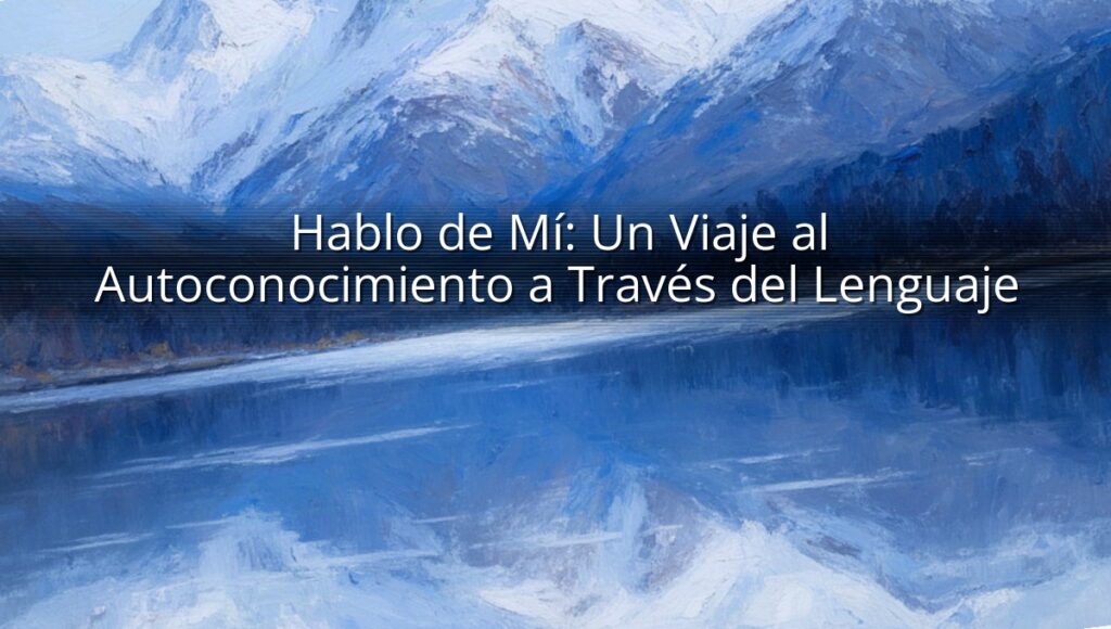 Hablo de Mí: Un Viaje al Autoconocimiento a Través del Lenguaje