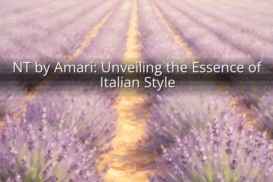 NT by Amari: Unveiling the Essence of Italian Style