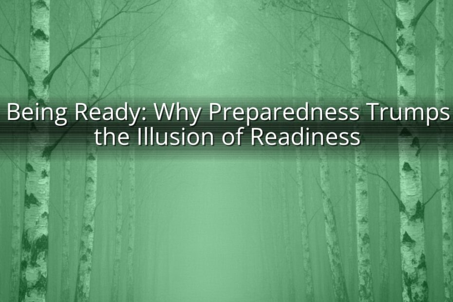 Being Ready: Why Preparedness Trumps the Illusion of Readiness