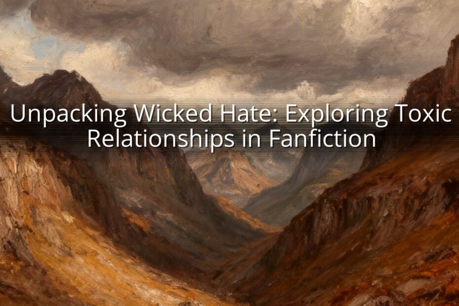 Unpacking Wicked Hate: Exploring Toxic Relationships in Fanfiction