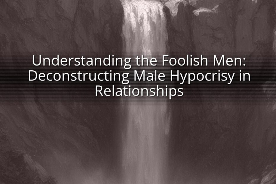 Understanding the Foolish Men: Deconstructing Male Hypocrisy in Relationships