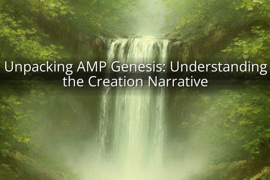 Unpacking AMP Genesis: Understanding the Creation Narrative