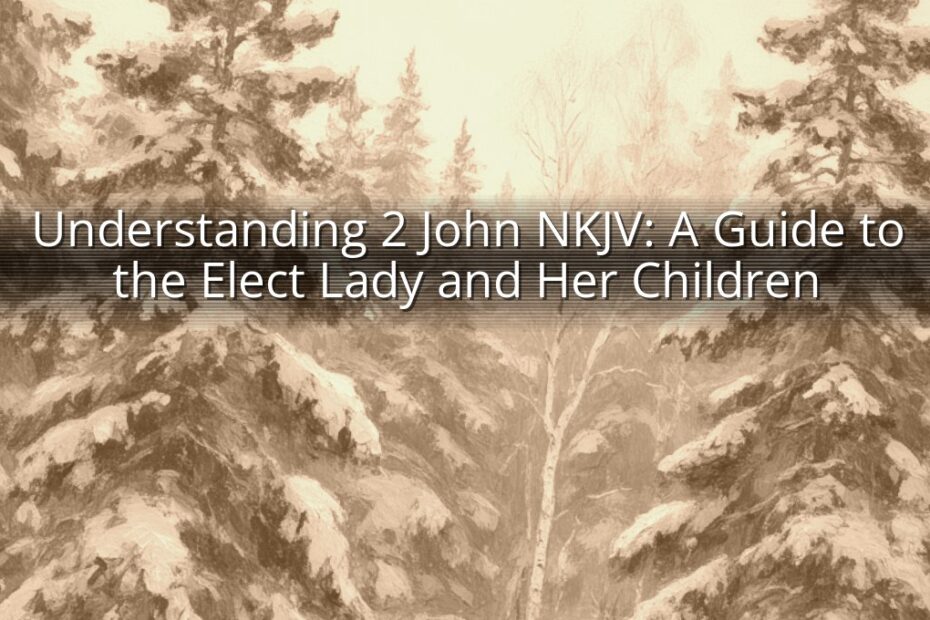 Understanding 2 John NKJV: A Guide to the Elect Lady and Her Children