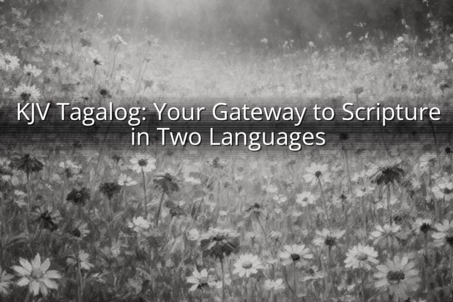 KJV Tagalog: Your Gateway to Scripture in Two Languages