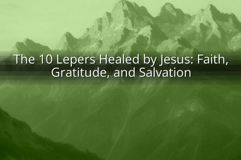 The 10 Lepers Healed by Jesus: Faith, Gratitude, and Salvation