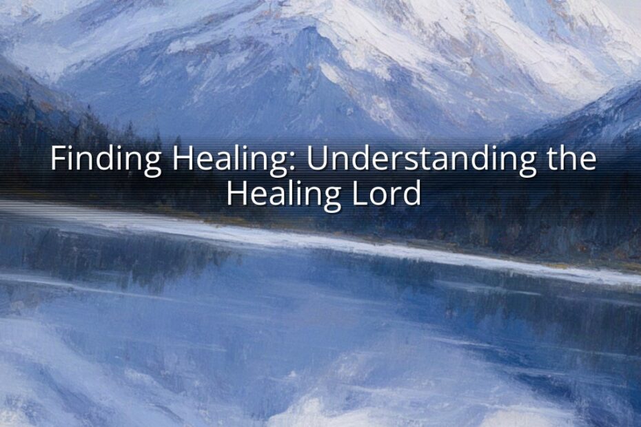 Finding Healing: Understanding the Healing Lord