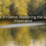 Hazme o Hasme: Mastering the Spanish Imperative