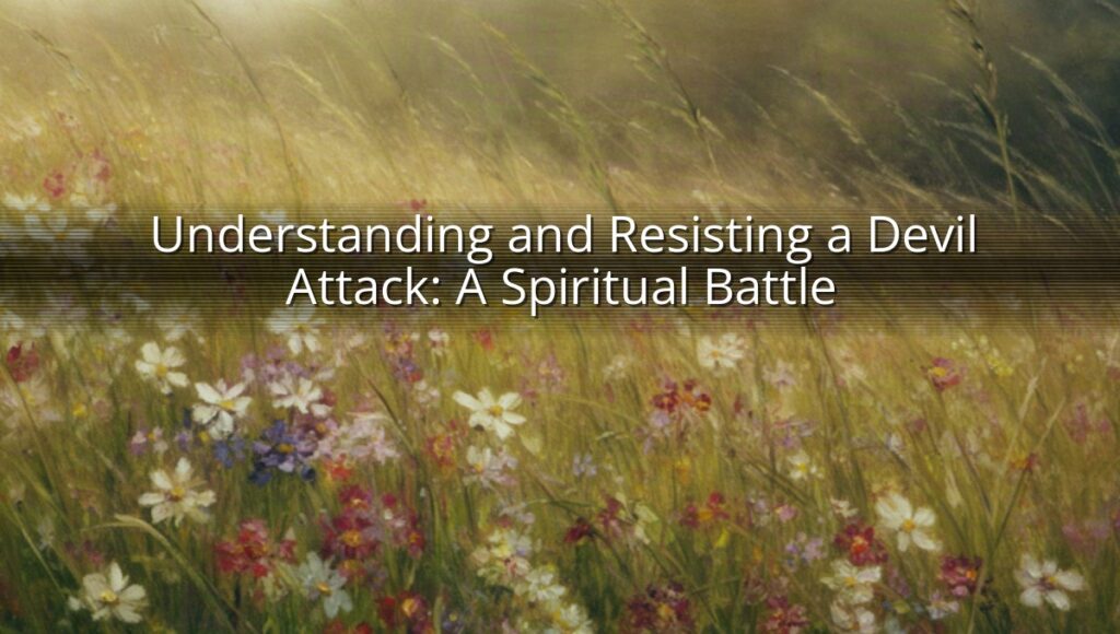 Understanding and Resisting a Devil Attack: A Spiritual Battle