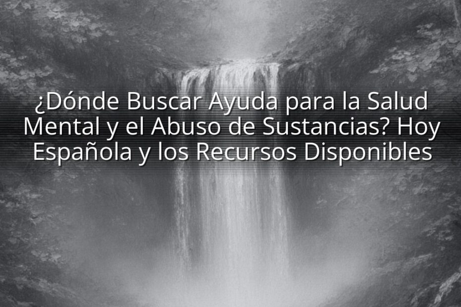 ¿Dónde Buscar Ayuda para la Salud Mental y el Abuso de Sustancias? Hoy Española y los Recursos Disponibles