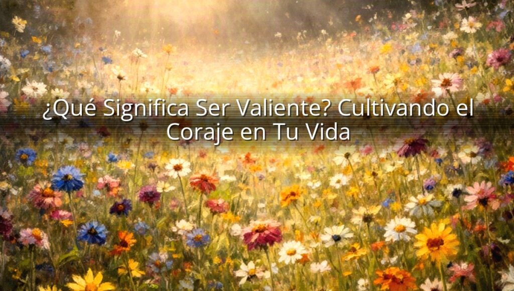 ¿Qué Significa Ser Valiente? Cultivando el Coraje en Tu Vida