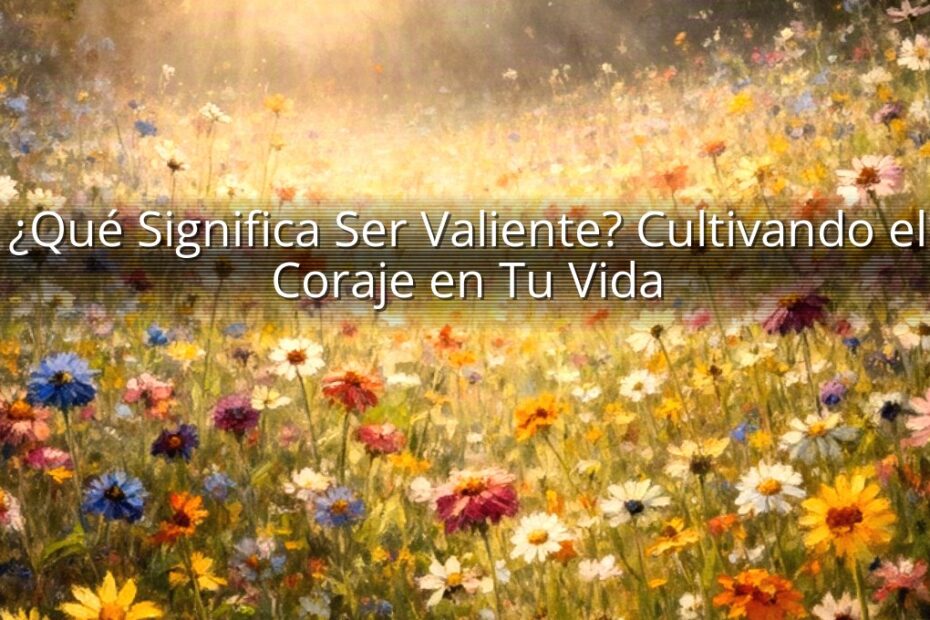 ¿Qué Significa Ser Valiente? Cultivando el Coraje en Tu Vida